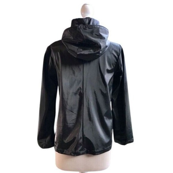 Colebrook & Co. Lightweight Hooded Rain Jacket‎ Waterproof Zip-Up Coat Black S - Picture 5 of 5